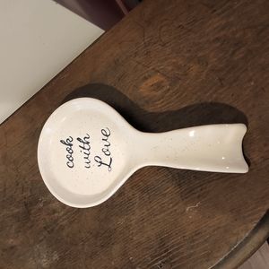 Sheffield Home Spoon Rest. “Cook with Love”